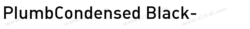 PlumbCondensed Black字体转换